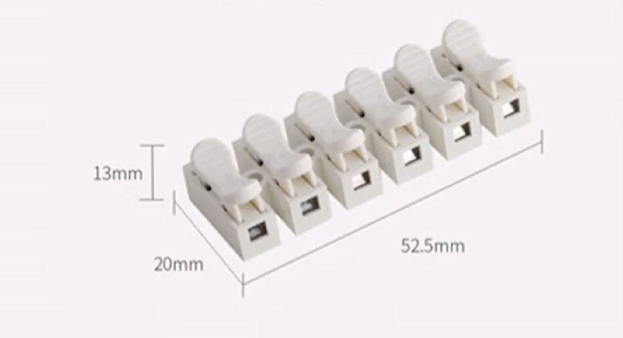 6 Way Screwless Terminal Blocks